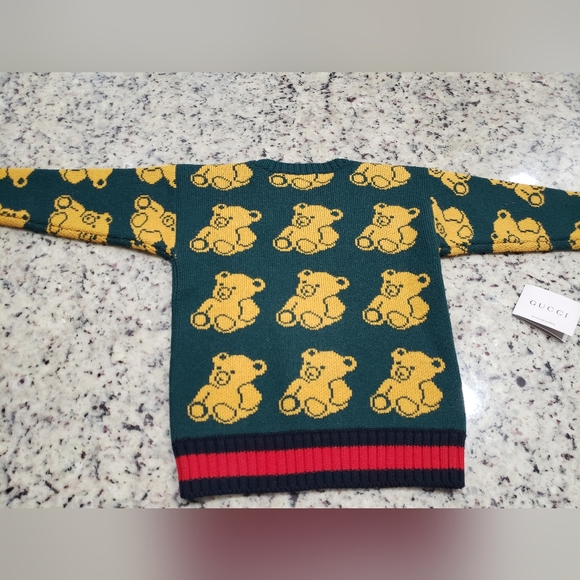 Gucci Kids size 4 Teddy Bear Sweater - Picture 4 of 11